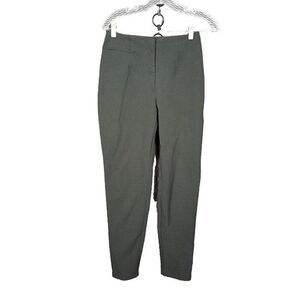 Jenne Maag Womens Pants Size M Green Gray Stretch Flat Front Tapered Leg Casual